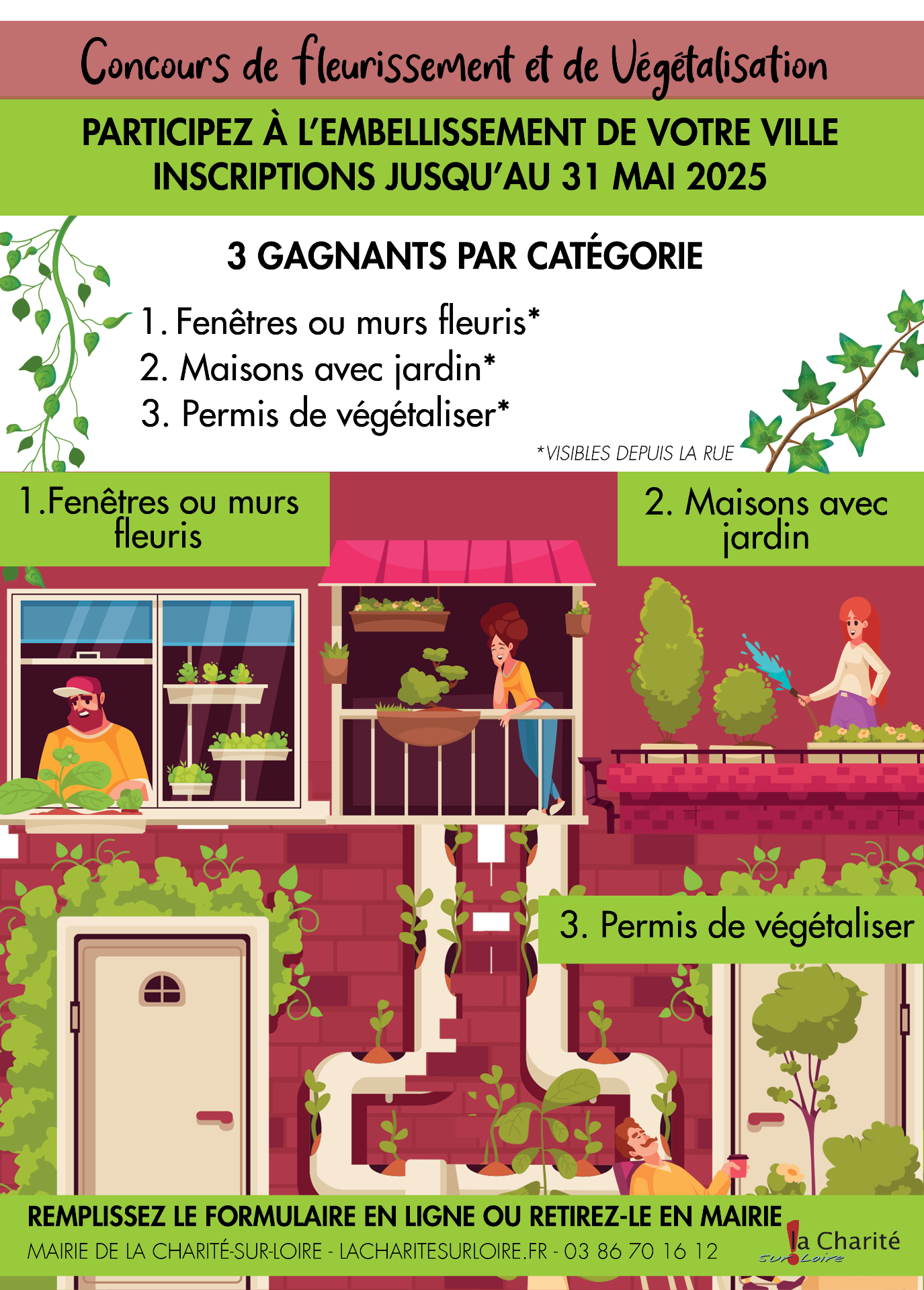 Concours de fleurissement 2025 à La Charité-sur-Loire