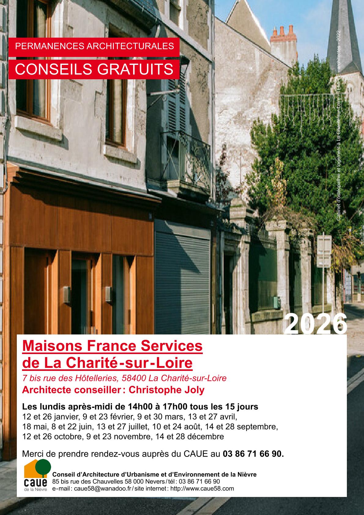 Permanences CAUE 2026