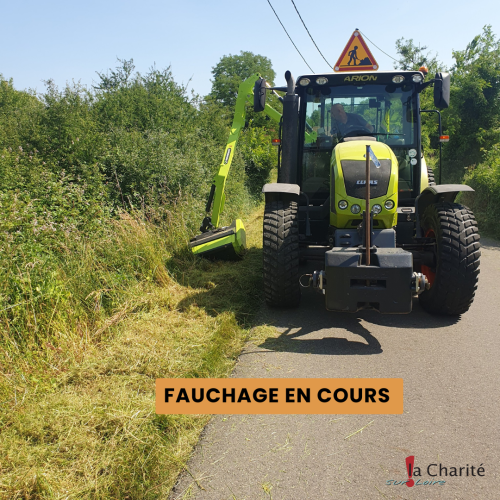 fauchage en cours 