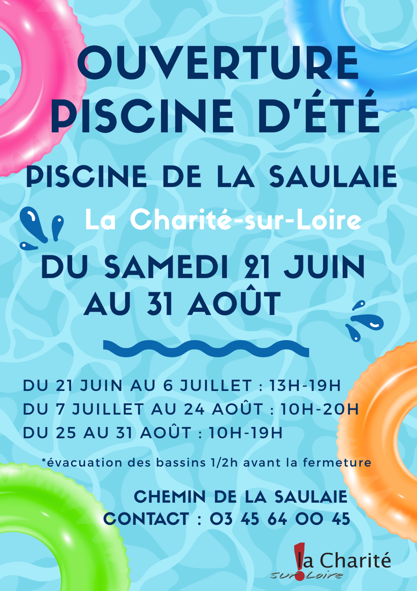 Ouverture piscine été 