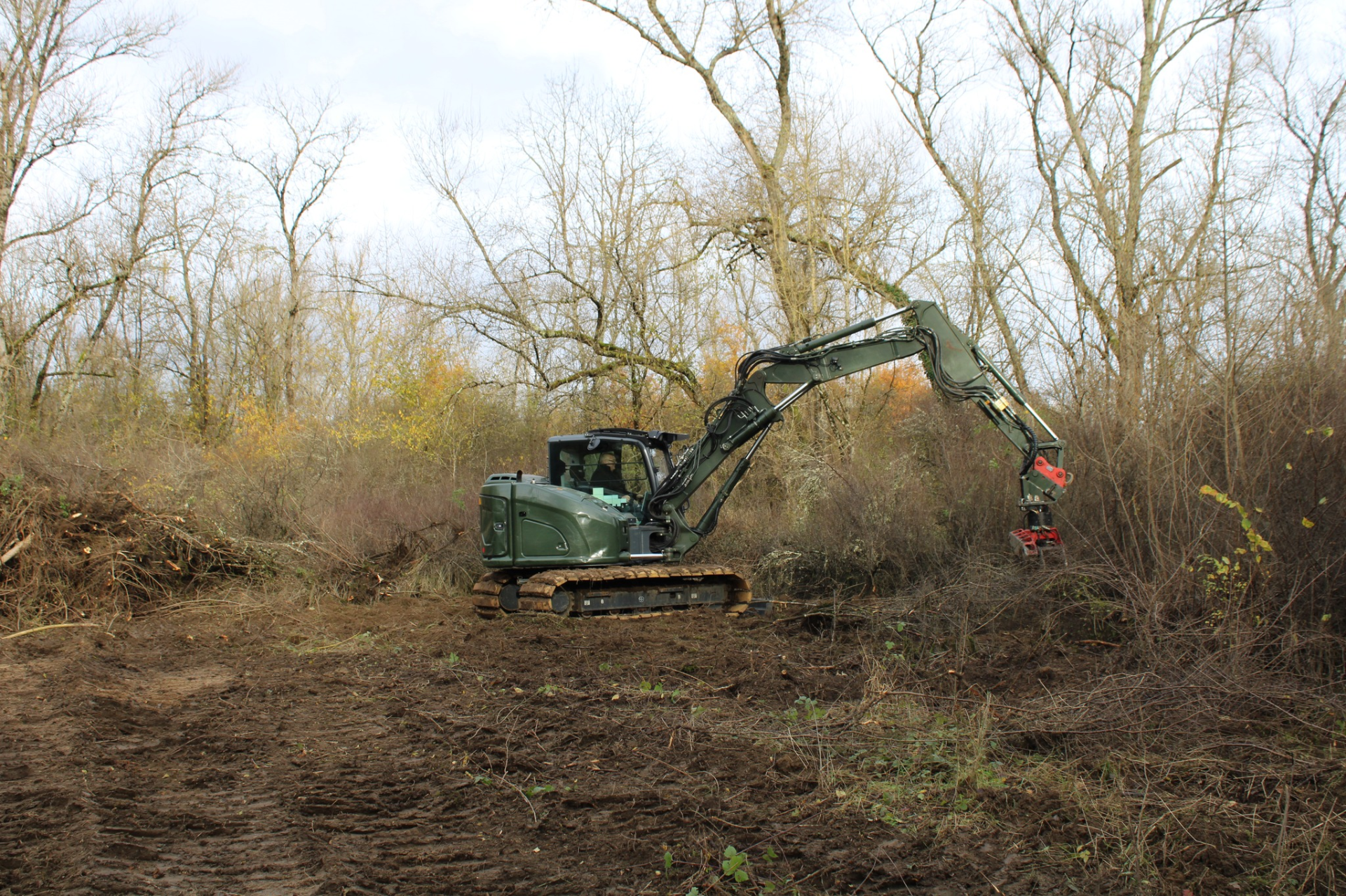 Travaux par la réserve Naturelle du Val de Loire à La Charité