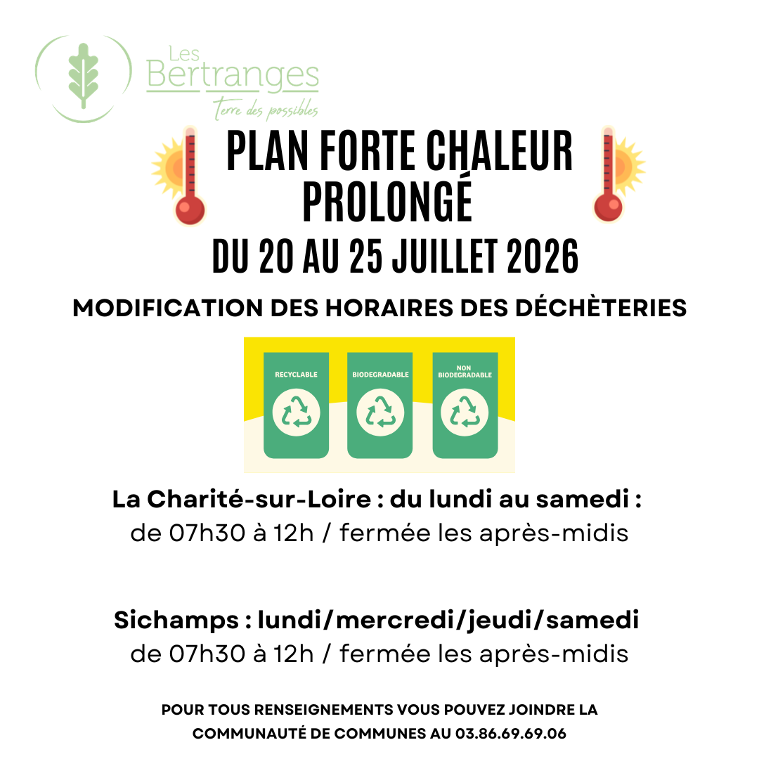 Plan forte chaleur déchèterie